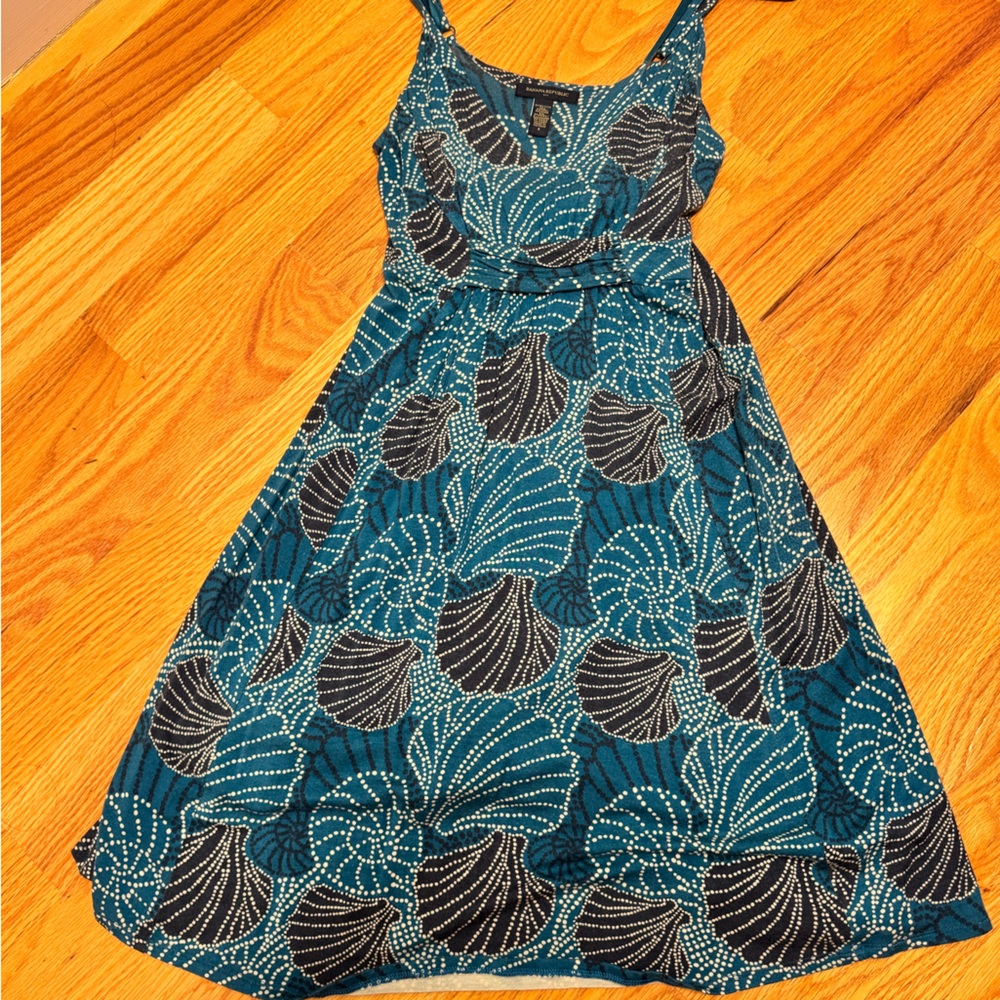 Banana Republic Teal and Black Dress